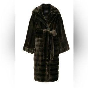 Goen J. Oversized Faux Mink Coat
